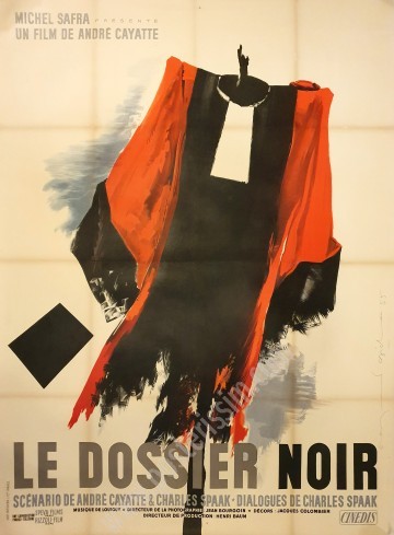 Affiche ancienne originale Le Dossier noir-posterissim