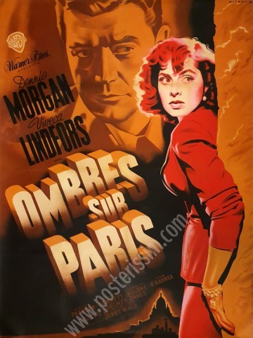 Affiche ancienne Ombres sur Paris-posterissim