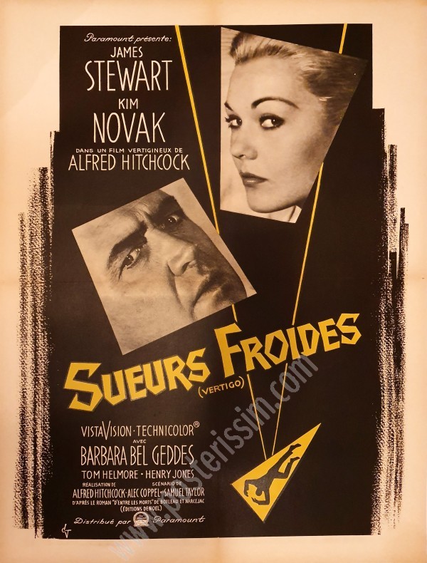 Affiche ancienne Sueurs froides-posterissim