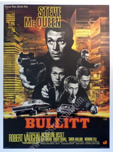 Affiche française originale-Bullitt-Modèle B-McQueen-Landi-Posterissim