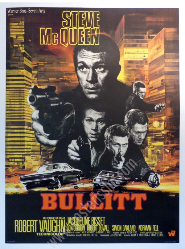 Original French Poster-Bullitt-Model B-McQueen-Landi-Posterissim