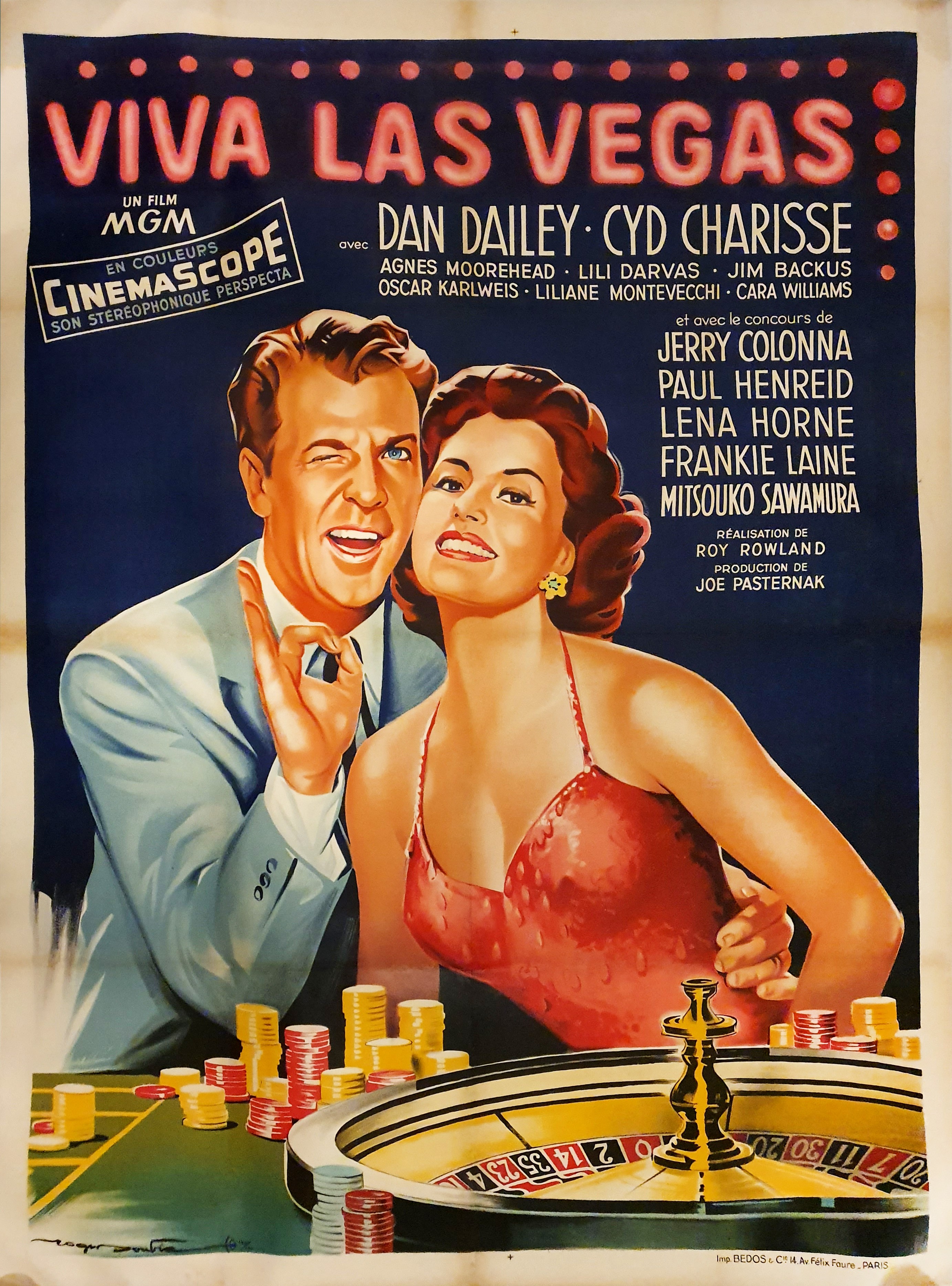 Viva Las Vegas 21 Burlesque Silk Screen Poster