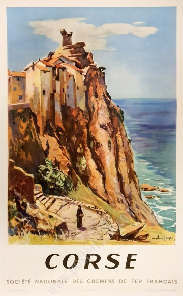 Affiche ancienne originale SNCF Corse-posterissim