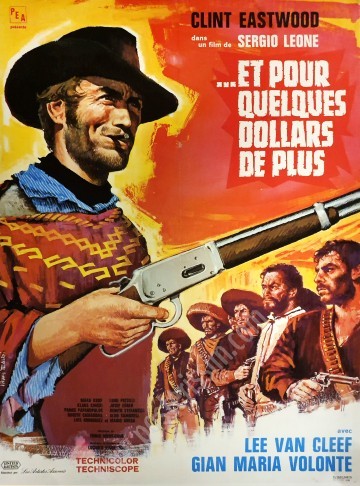 Affiche ancienne originale du western Et pour quelques dollars de plus-posterissim