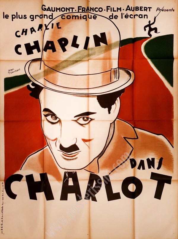 Affiche ancienne originale Charlot-posterissim