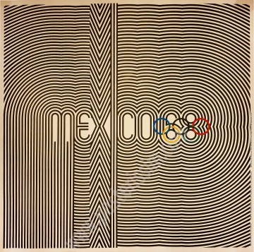 Affiche ancienne originale des JO de Mexico 1968-posterissim