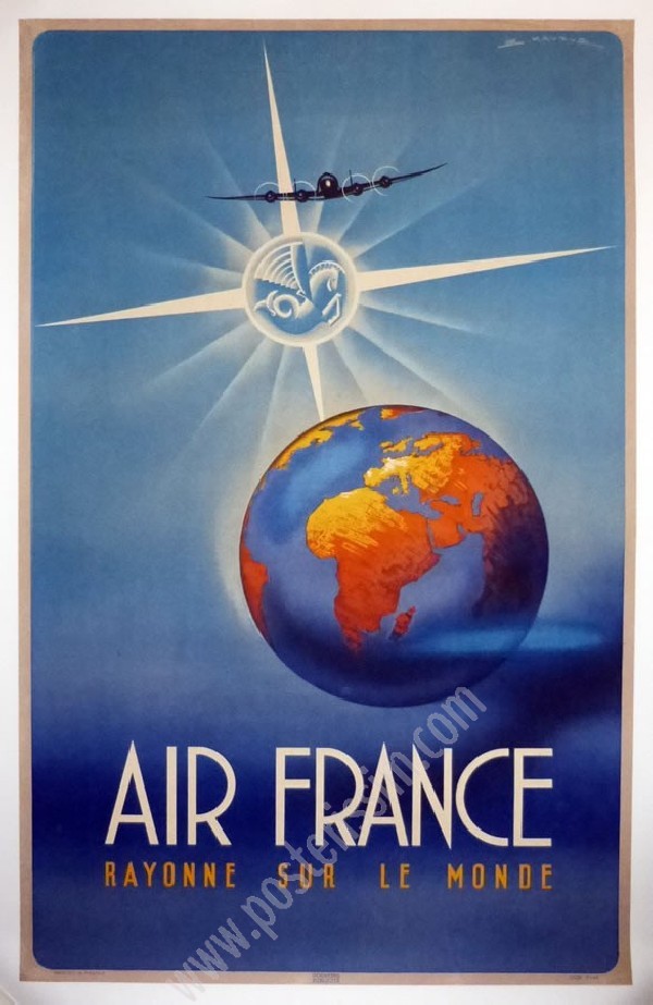 Original poster Air France shines on the world-posterissim