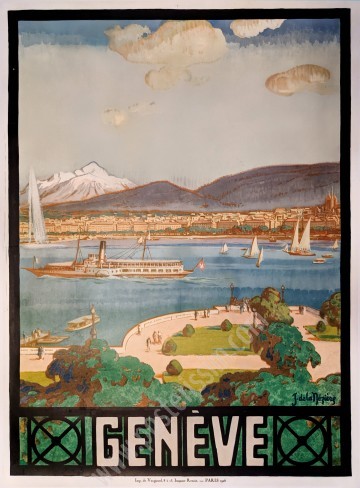 Affiche ancienne originale : Genève, 1926-posterissim