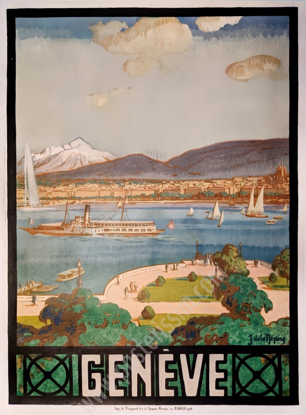 Affiche ancienne originale : Genève, 1926-posterissim