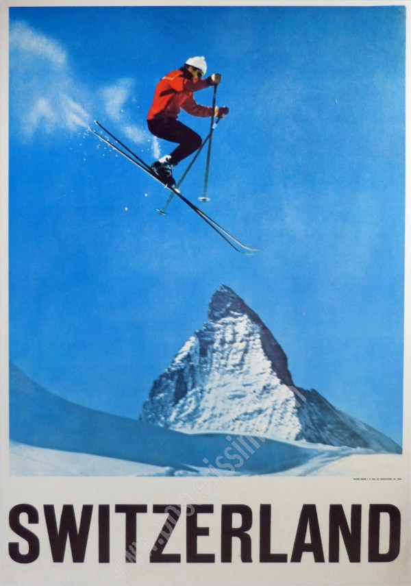 Affiche ancienne originale Switzerland-posterissim